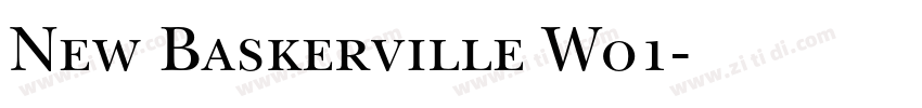 New Baskerville W01字体转换